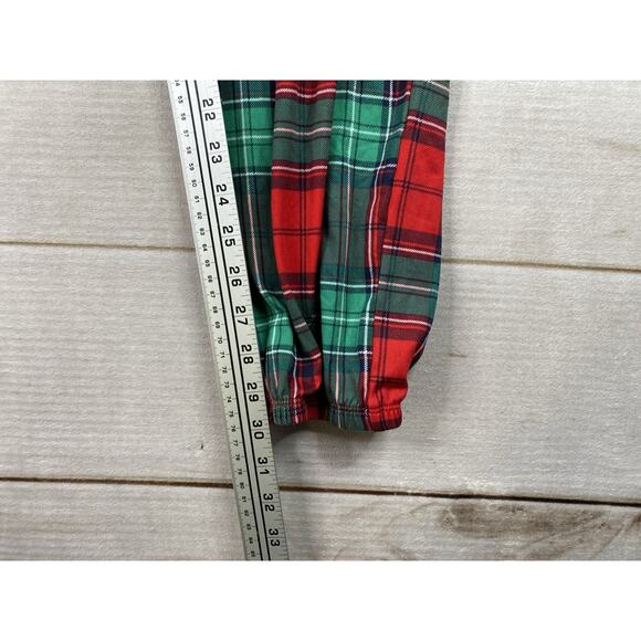 Joyspun Two Piece Pajama Set Womens 3X 22W 24W Red Green Plaid Holiday Cheers - Picture 5 of 14